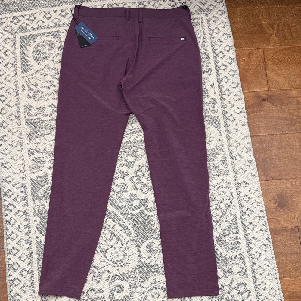 Travis Mathew Men's Plum Dress Pants - Picture 4 of 5